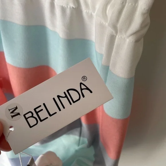 NWT Belinda Striped Pastel Dress - Picture 4 of 6